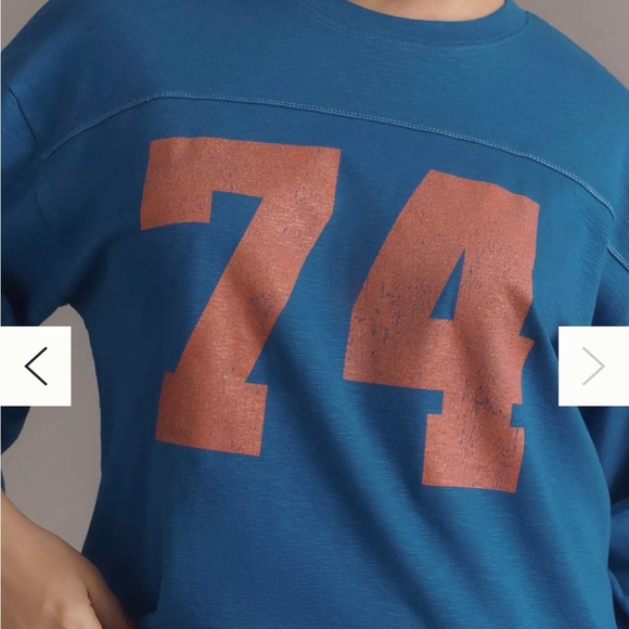 Pilcro 3/4 Sleeve Varsity Tee - Picture 3 of 6